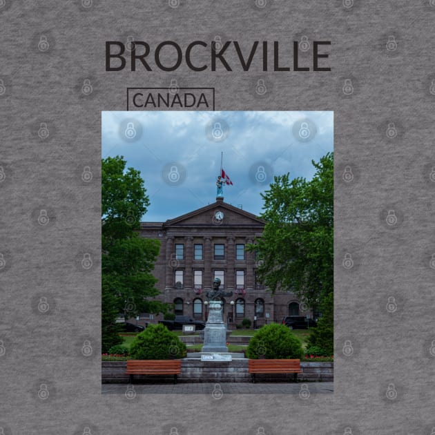 Brockville Ontario Canada Souvenir Present Gift for Canadian T-shirt Apparel Mug Notebook Tote Pillow Sticker Magnet by Mr. Travel Joy